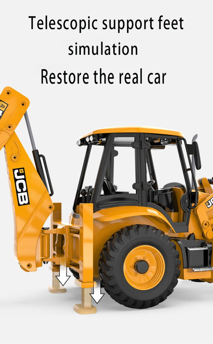 DOUBLE E RC Backhoe Loader | 1:20 Scale Remote Control Excavator | Simulation Construction Vehicle