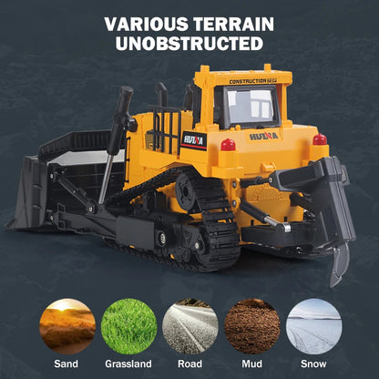 4WD Remote Control Bulldozer | 1:20 Scale | Construction Vehicle