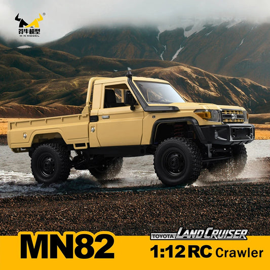 RC Toyota Land Cruiser Crawler | 1:12 Scale Remote Control Rock Crawler | Controllable Headlights