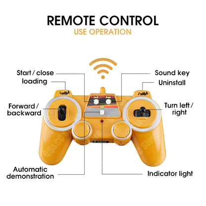 DOUBLE E RC Backhoe Loader | 1:20 Scale Remote Control Excavator | Simulation Construction Vehicle