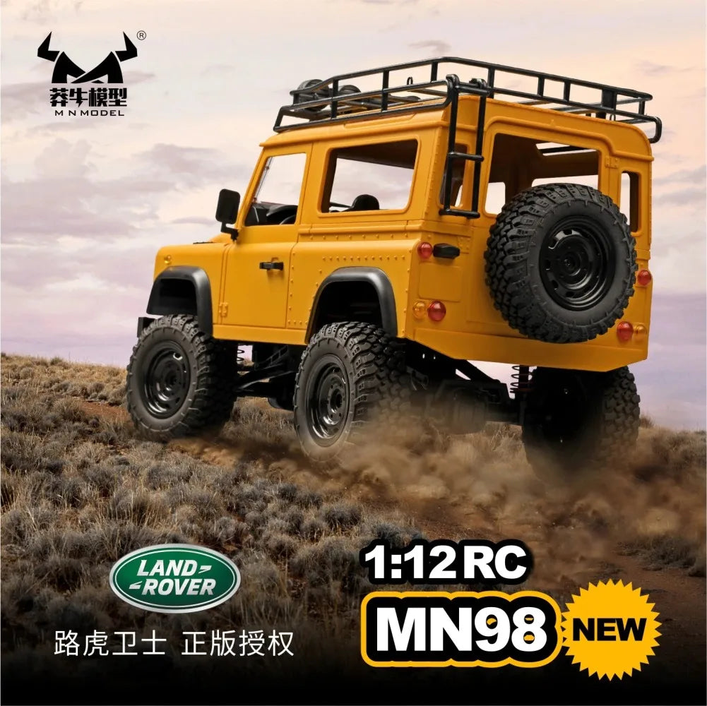 Land Rover Defender 90 RC Off-Road Truck | 1:12 Scale | Climbing Crawler With Lights