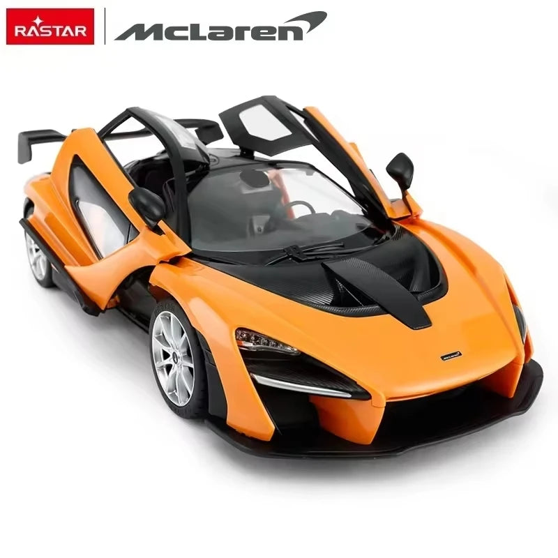 RASTAR Mclaren Senna | 1:14 Scale | RC Replica Sports Car (Orange/Yellow)