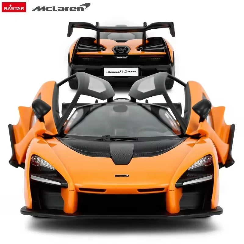 RASTAR Mclaren Senna | 1:14 Scale | RC Replica Sports Car (Orange/Yellow)