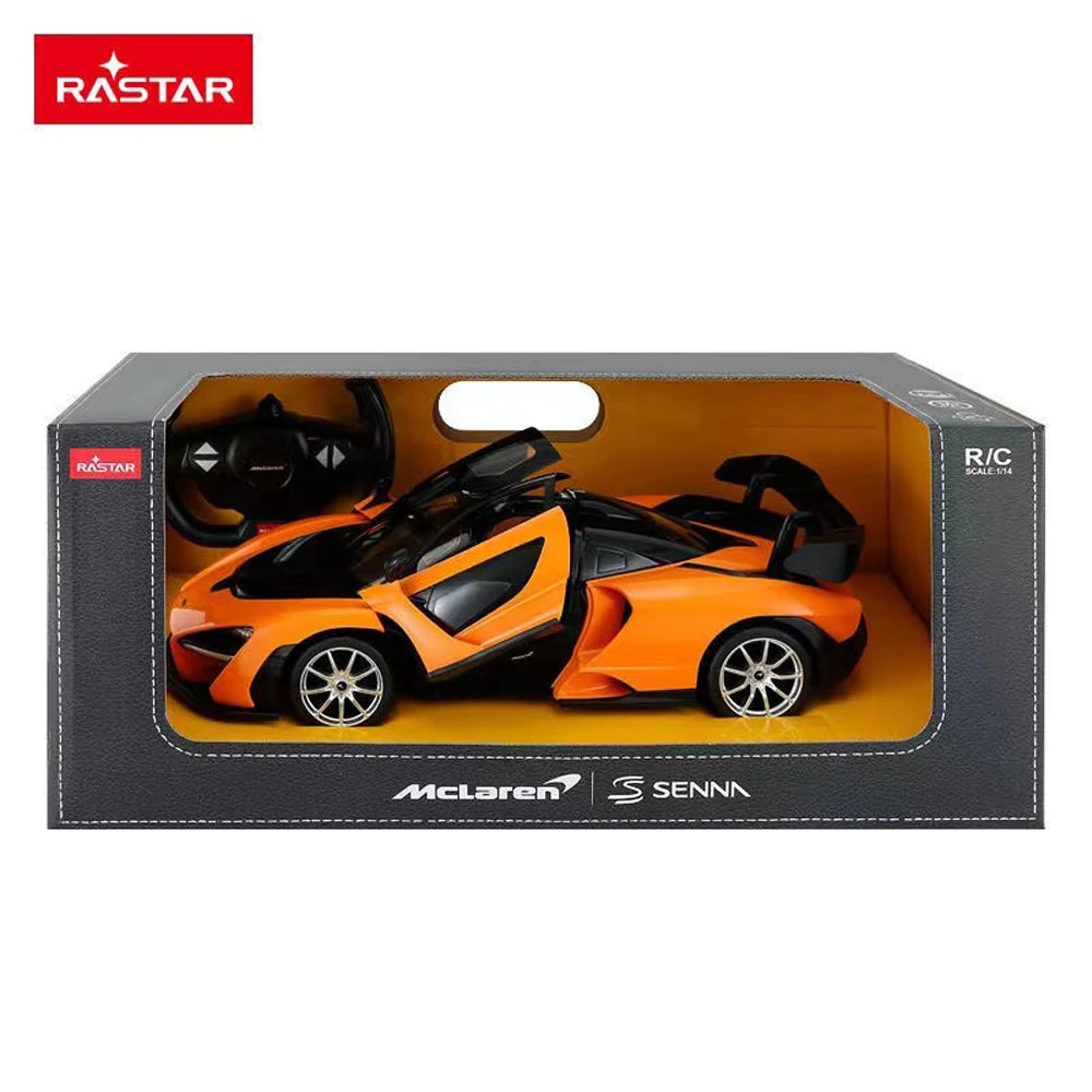 RASTAR Mclaren Senna | 1:14 Scale | RC Replica Sports Car (Orange/Yellow)